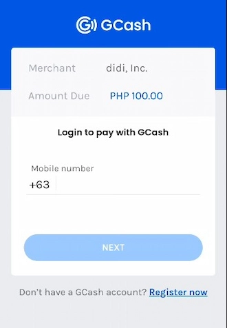 🎯Step 3: Log in to your GCash account.