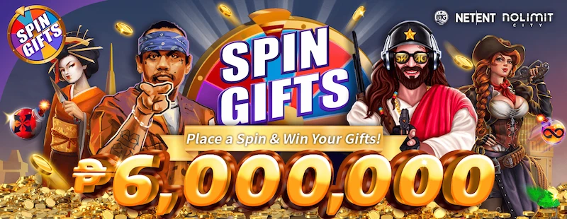 PLACE A SPIN & WIN YOUR GIFTS