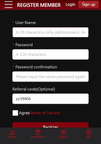 🎯Step 2: Fill in the registration form