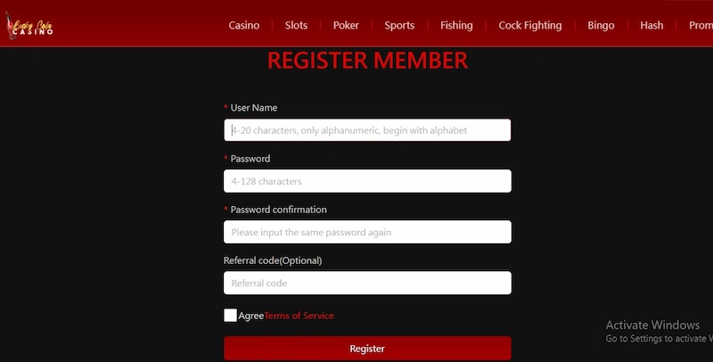 Register Lucky Cola