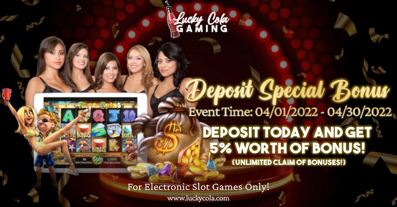 cash in 5% bonus !